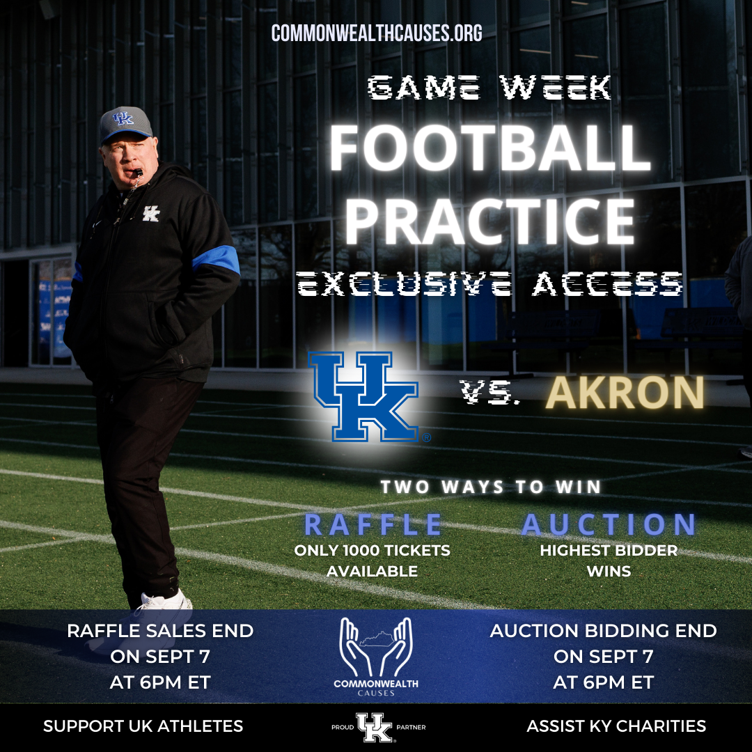 UK vs Akron Game Week Exclusive Access Football Practice Raffle | Commonwealth  Causes